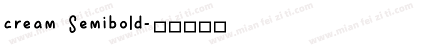 cream Semibold字体转换
